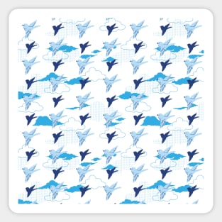 Flock of birds Fly in Clear Sky Pattern Sticker